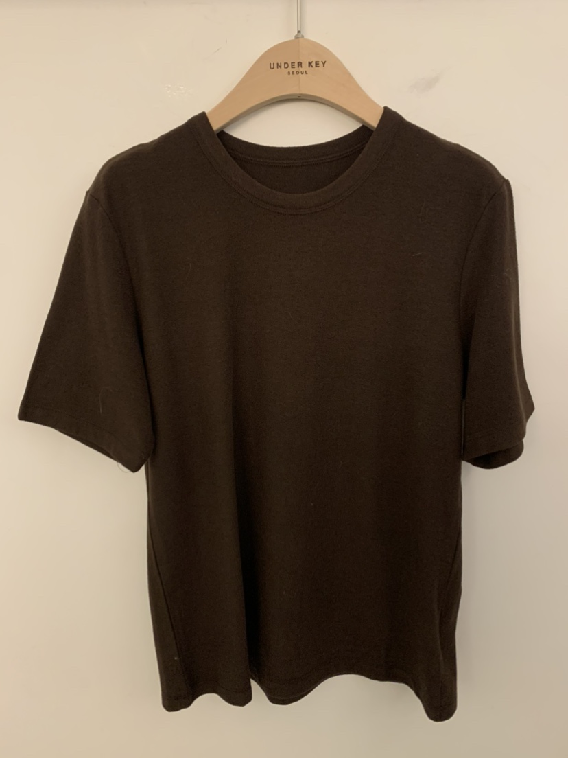 UNDER KEY東大門㊣直郵女士新款25秋冬職業時尚休閑推薦T恤UNDER KEYT恤圖色2棕色