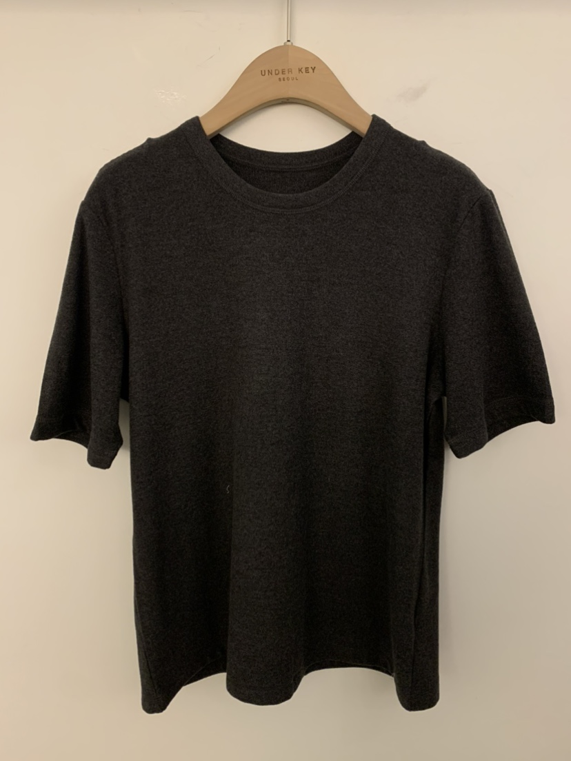 UNDER KEY東大門㊣直郵女士新款25秋冬職業時尚休閑推薦T恤UNDER KEYT恤圖色3墨色