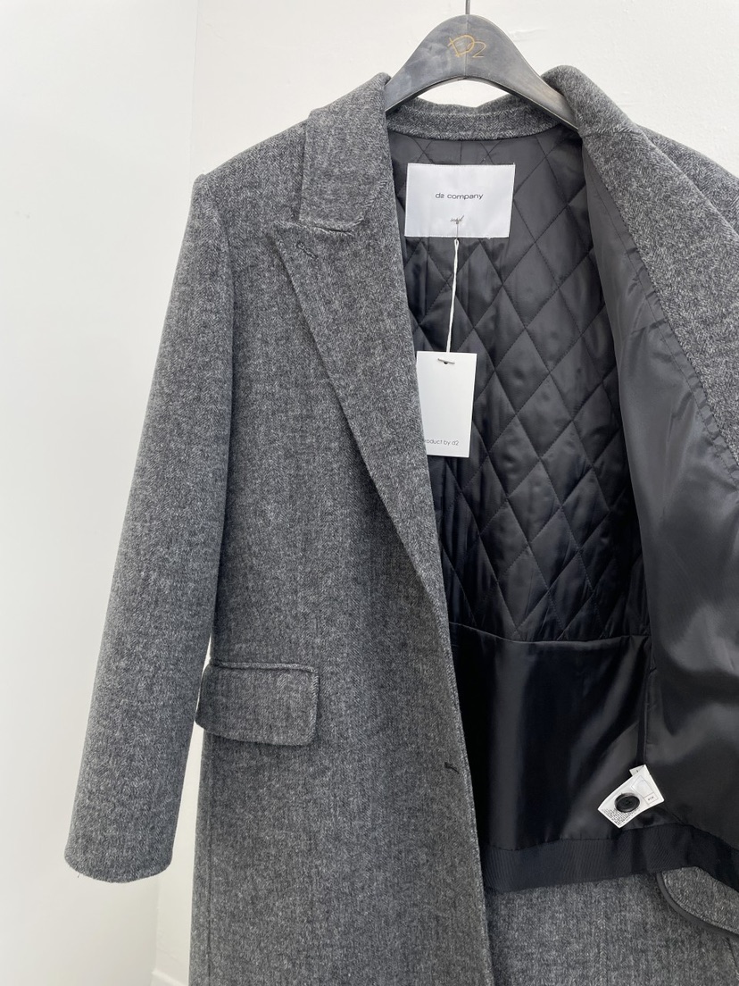 A2/D2韓國代購㊣女士新品職業推薦人氣真品休閑中長款大衣A2/D2中長款大衣