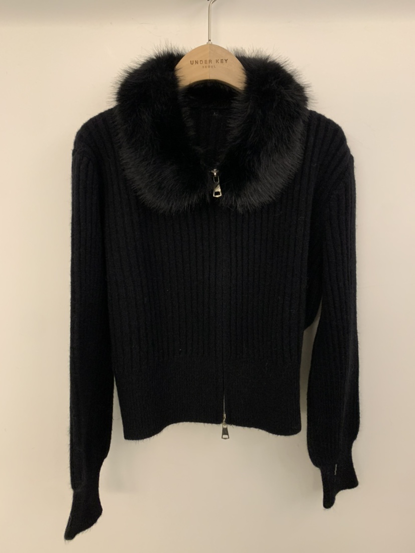 UNDER KEY東大門㊣代購女士新款休閑時尚熱賣25秋冬職業毛衣UNDER KEY毛衣圖色3黑色