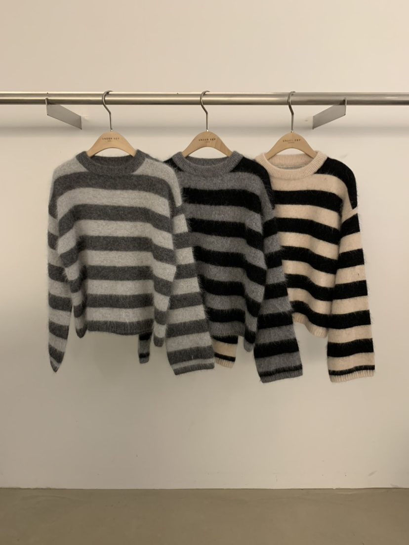 UNDER KEY韓國直郵㊣女士新款25秋冬時尚休閑針織衫安哥拉UNDER KEY針織衫