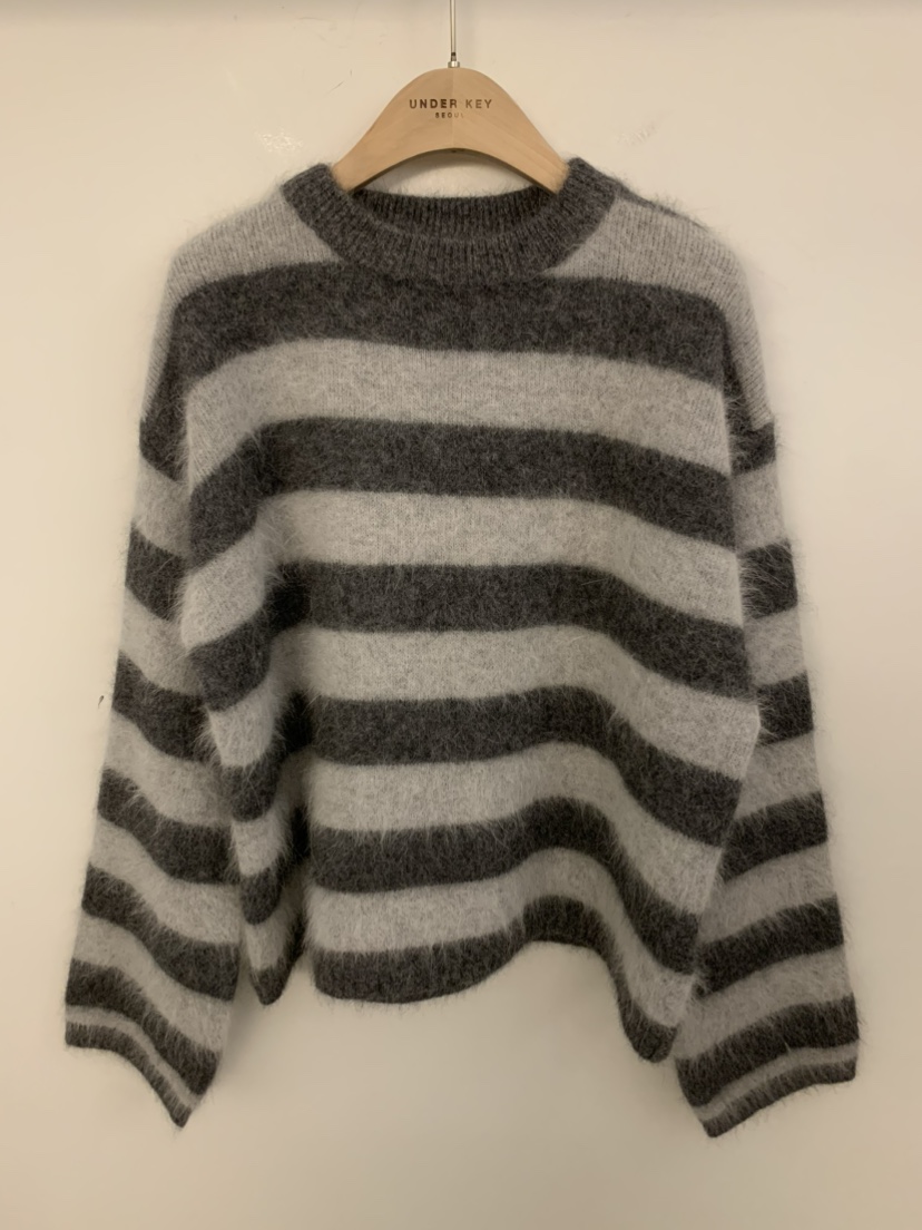 UNDER KEY韓國直郵㊣女士新款25秋冬時尚休閑針織衫安哥拉UNDER KEY針織衫圖色3