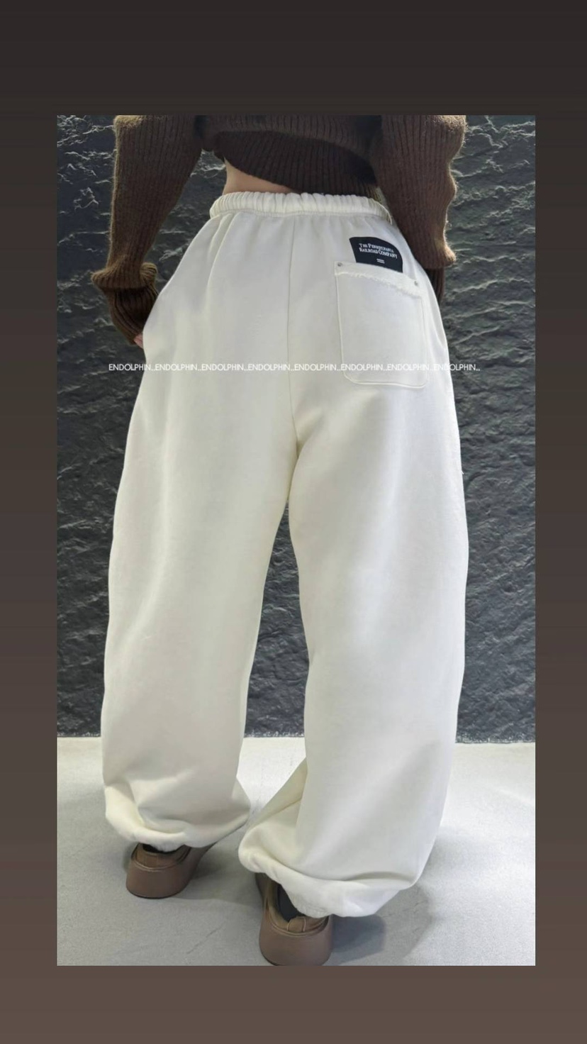 ENDOLPHIN東大門㊣直郵女士新款真品時尚休閑25秋冬休閑褲加絨ENDOLPHIN休閑褲