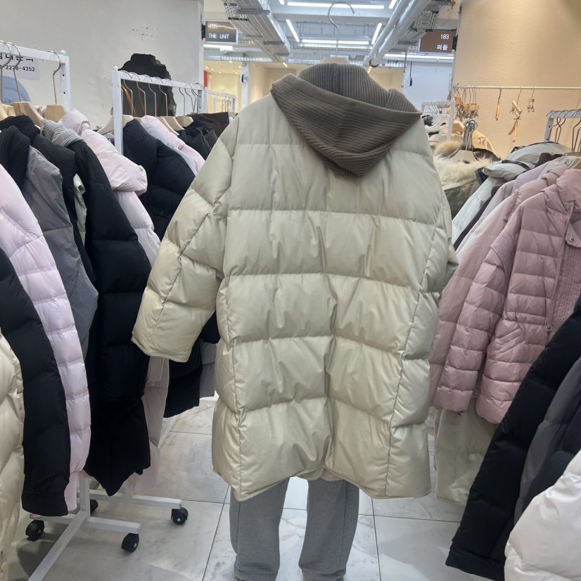 SIMPLE PARK/WMSTORY東大門㊣代購女裝新品人氣長款羽絨服填充連帽SIMPLE PARK/WMSTORY長款羽絨服