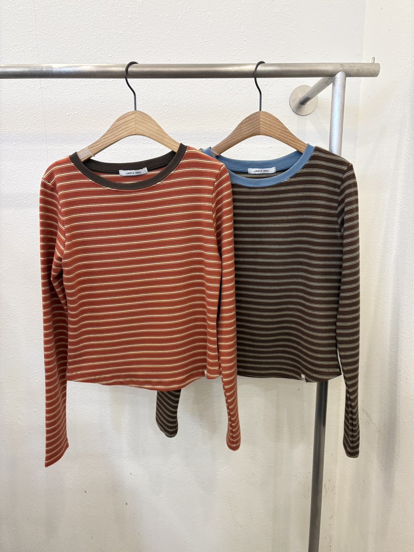 LUMIPLE韓國代購㊣女士新品休閑人氣推薦25秋冬熱賣長袖T恤LUMIPLE長袖T恤