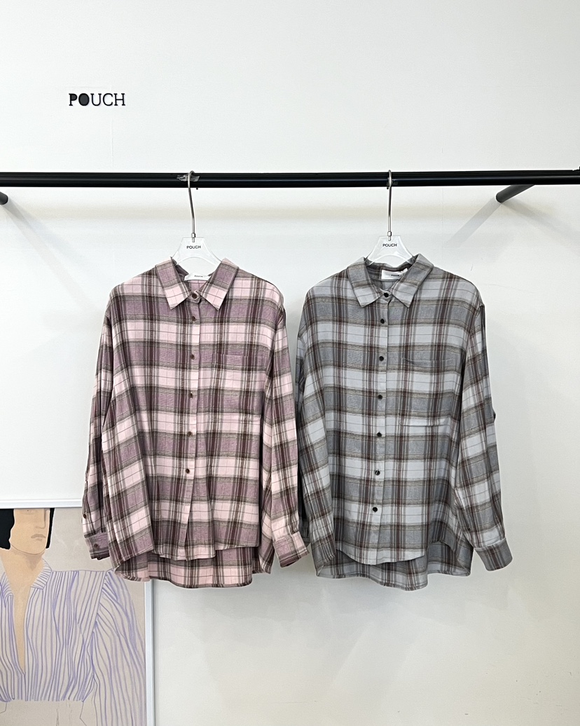 POUCH東大門㊣代購女裝新款推薦真品人氣職業休閑襯衫蕾絲衫POUCH襯衫/蕾絲衫