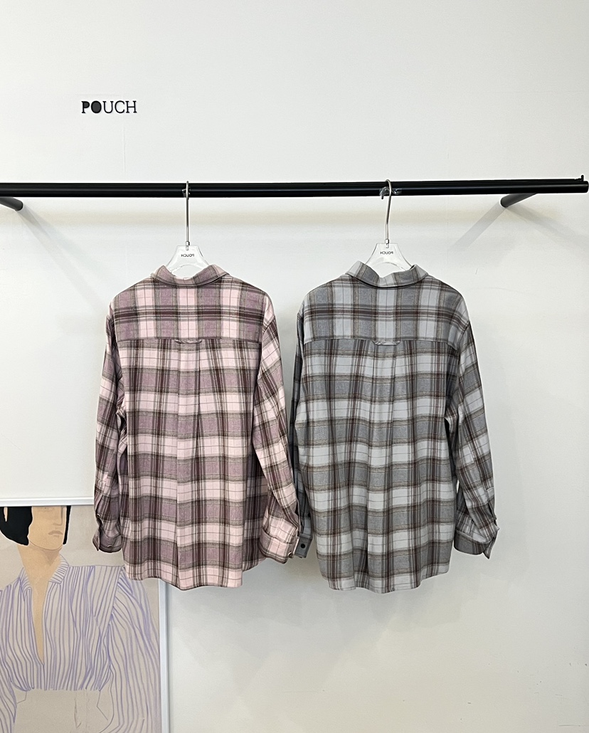 POUCH東大門㊣代購女裝新款推薦真品人氣職業休閑襯衫蕾絲衫POUCH襯衫/蕾絲衫