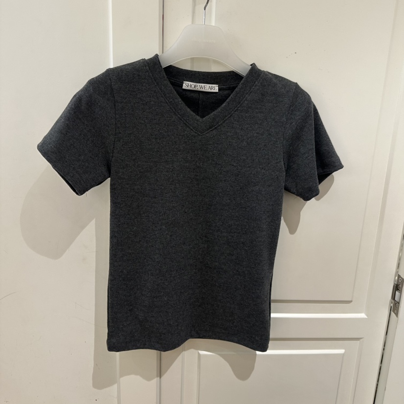 WE ARE/WELOVER韓國代購㊣女士新品時尚真品休閑熱賣推薦T恤SHOP_WE ARET恤圖色4墨色