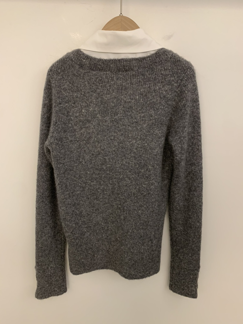 UNDER KEY韓國直郵㊣女士新品熱賣休閑人氣25秋冬針織衫假兩件UNDER KEY針織衫