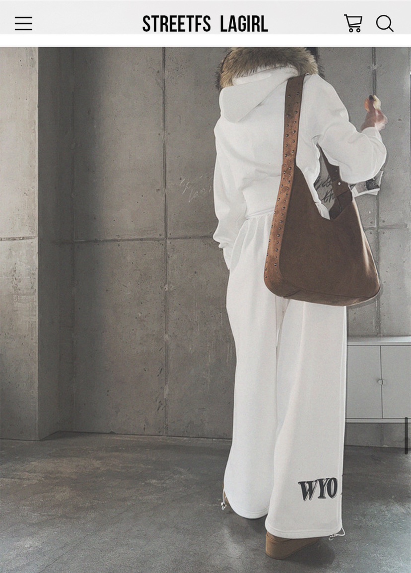 UNA/THE MAY韓國代購㊣女士新品職業休閑時尚25秋冬休閑褲抓絨THEMAY/UNA休閑褲