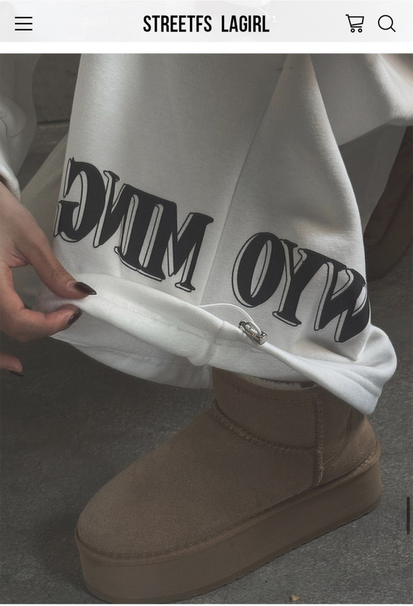 UNA/THE MAY韓國代購㊣女士新品職業休閑時尚25秋冬休閑褲抓絨THEMAY/UNA休閑褲