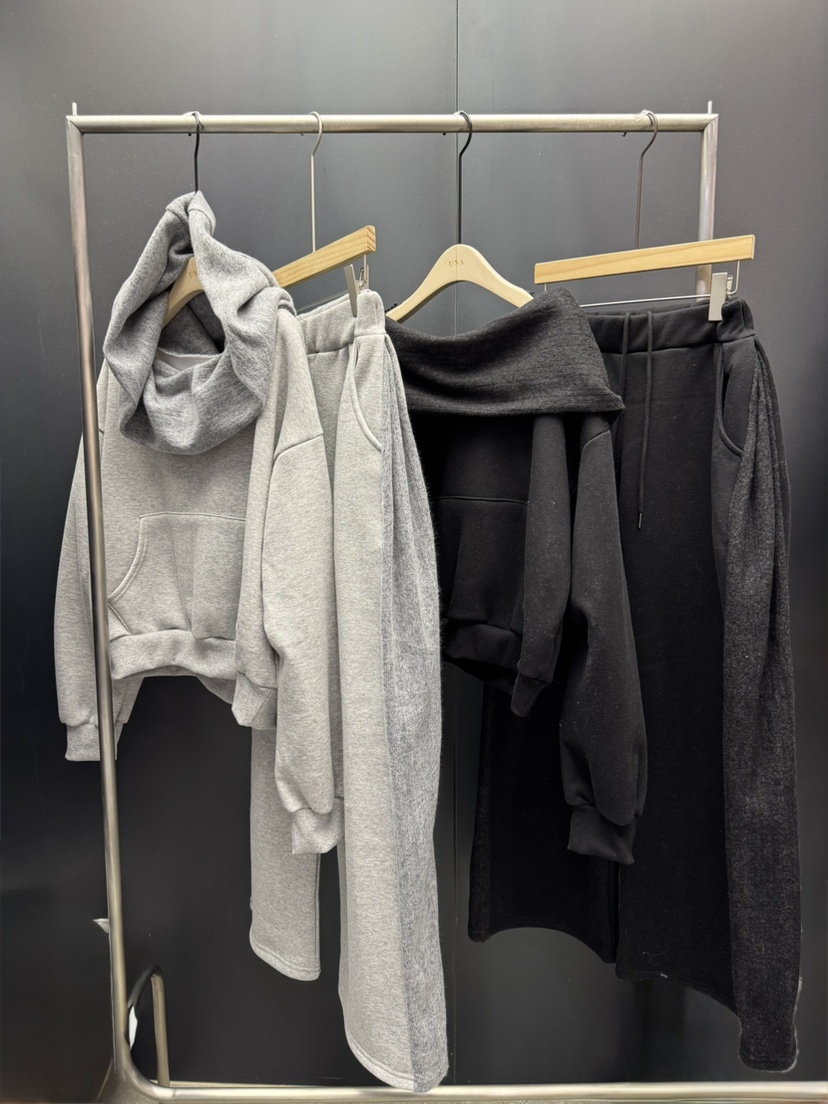 UNA/THE MAY東大門㊣代購女裝新款時尚推薦套裝套裝高領連帽THEMAY/UNA套裝