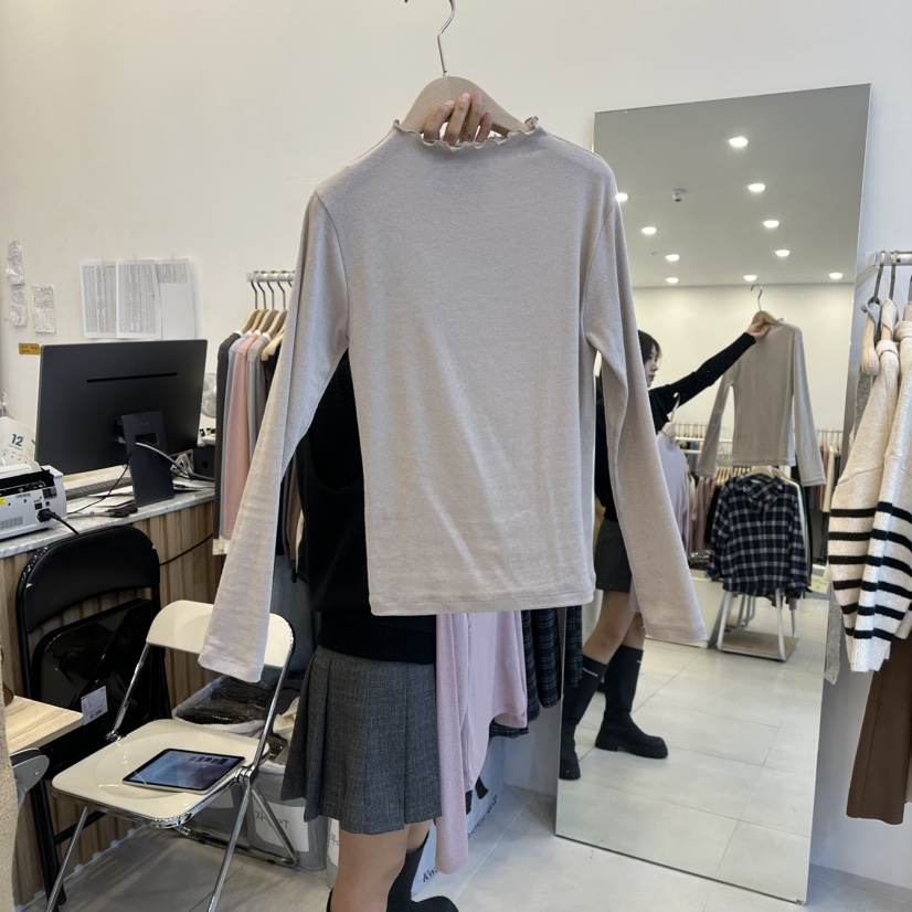 FUNNY POWDER東大門㊣代購女裝新款時尚休閑推薦25秋冬長袖T恤THE FUNNY長袖T恤