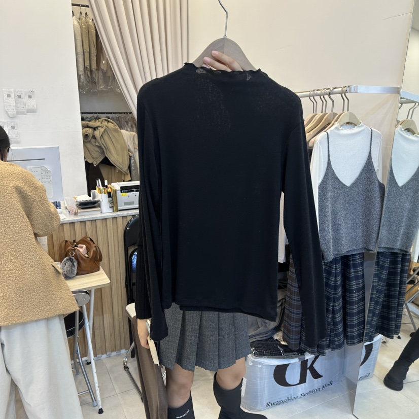 FUNNY POWDER東大門㊣代購女裝新款時尚休閑推薦25秋冬長袖T恤THE FUNNY長袖T恤圖色5