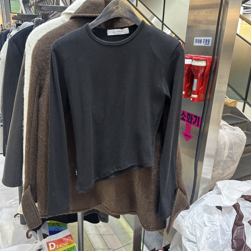 A2/D2韓國直郵㊣女士新品職業真品熱賣25秋冬推薦人氣長袖T恤A2/D2長袖T恤圖色1