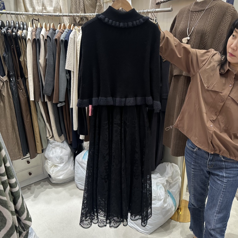 BIKINI東大門㊣代購女士新款真品25秋冬人氣推薦熱賣連衣裙BIKINI連衣裙