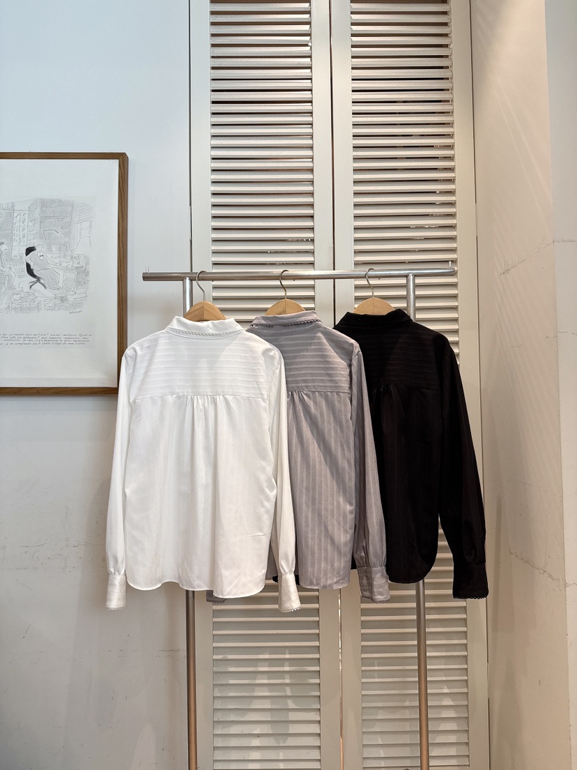 FAVE-L東大門㊣直郵女士新品休閑25秋冬推薦職業襯衫蕾絲衫FAVE-L襯衫/蕾絲衫