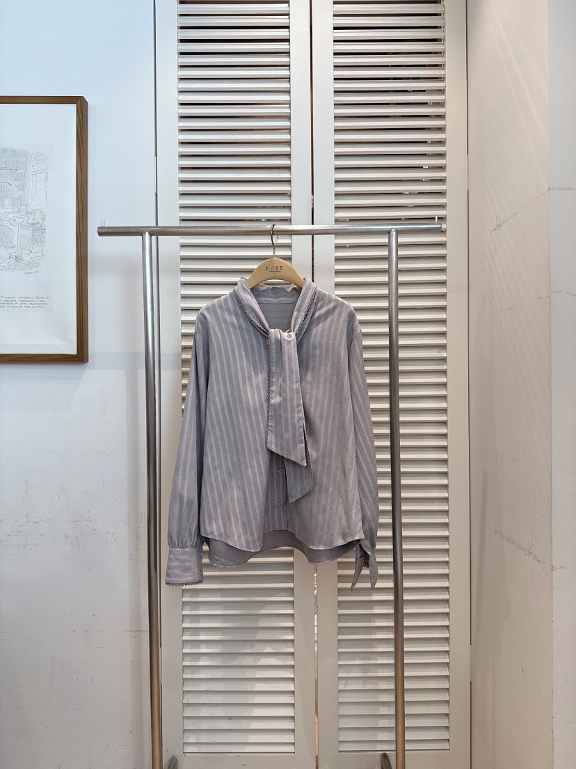 FAVE-L東大門㊣直郵女士新品休閑25秋冬推薦職業襯衫蕾絲衫FAVE-L襯衫/蕾絲衫圖色2