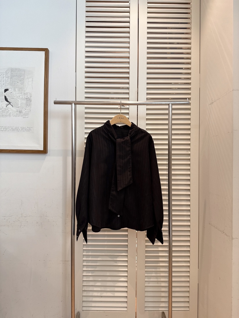 FAVE-L東大門㊣直郵女士新品休閑25秋冬推薦職業襯衫蕾絲衫FAVE-L襯衫/蕾絲衫圖色3