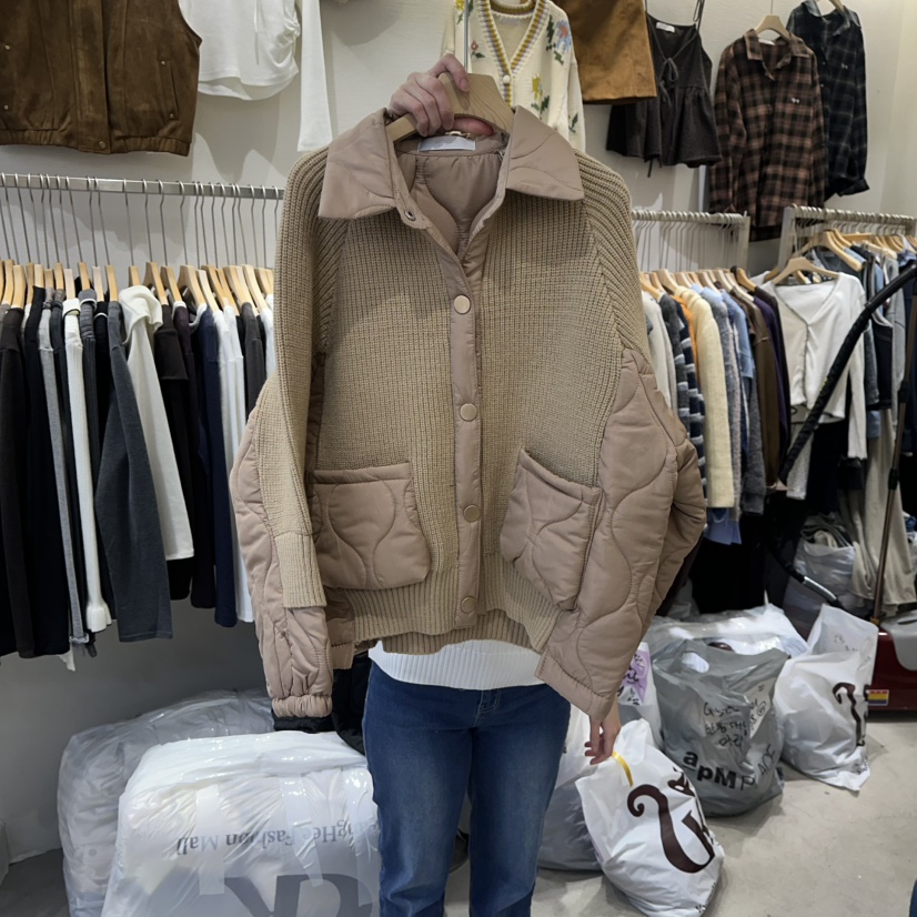 HIPTIQUE東大門㊣直郵女裝新品推薦時尚休閑人氣25秋冬短款棉服HIPTIQUE短款棉服圖色2