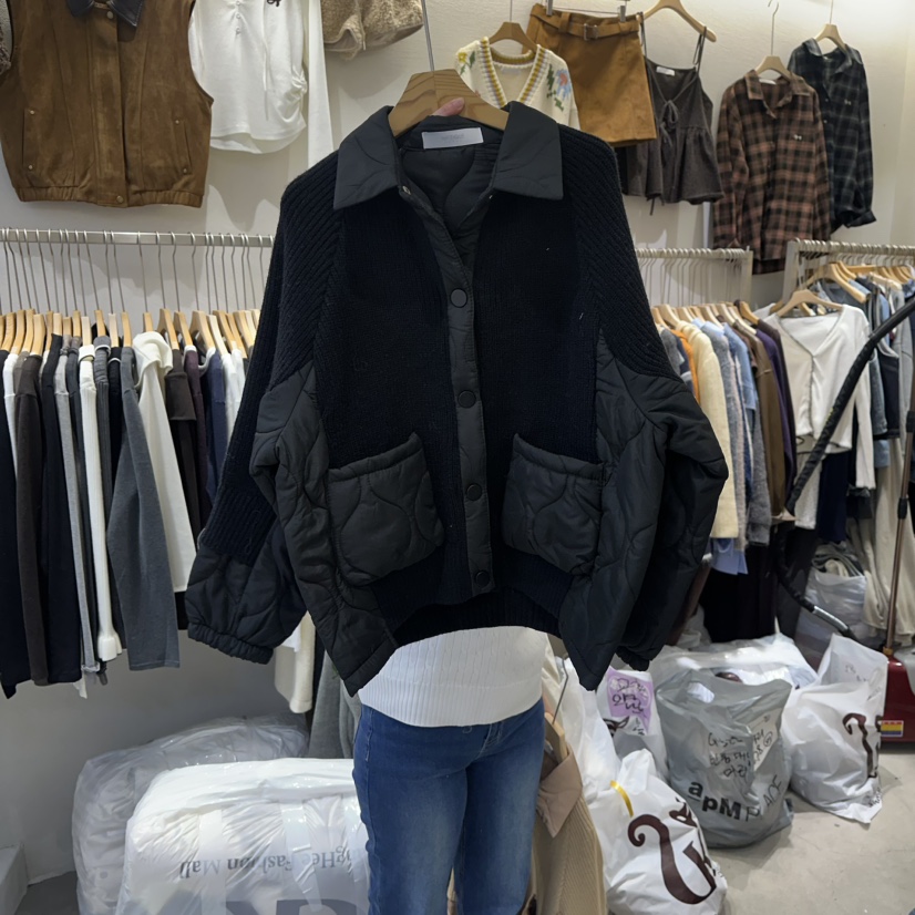 HIPTIQUE東大門㊣直郵女裝新品推薦時尚休閑人氣25秋冬短款棉服HIPTIQUE短款棉服圖色3