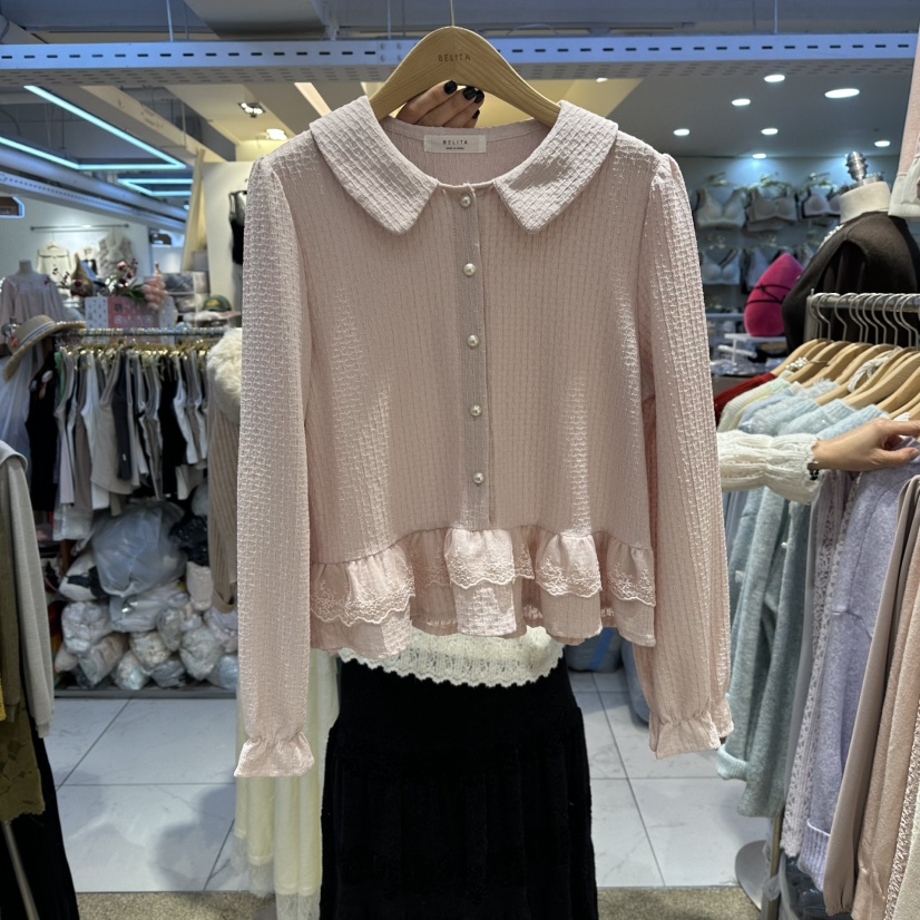 BELITA東大門㊣直郵女士新品休閑真品職業推薦熱賣襯衫蕾絲衫BELITA襯衫/蕾絲衫圖色1