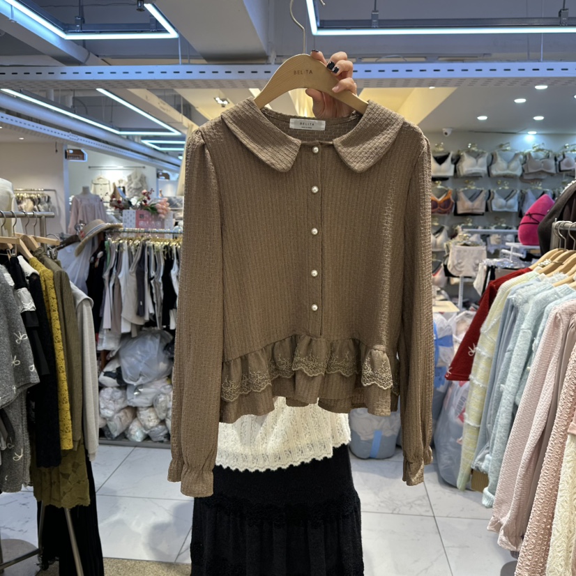 BELITA東大門㊣直郵女士新品休閑真品職業推薦熱賣襯衫蕾絲衫BELITA襯衫/蕾絲衫圖色2