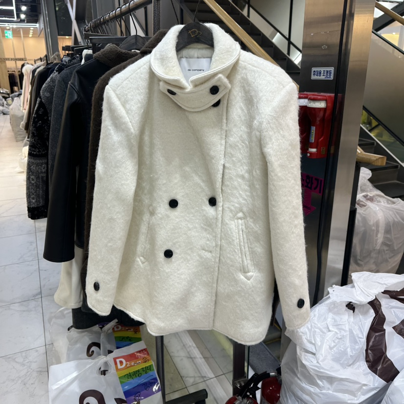 A2/D2東大門㊣實拍女士新款推薦真品25秋冬時尚熱賣短款大衣A2/D2短款大衣圖色1