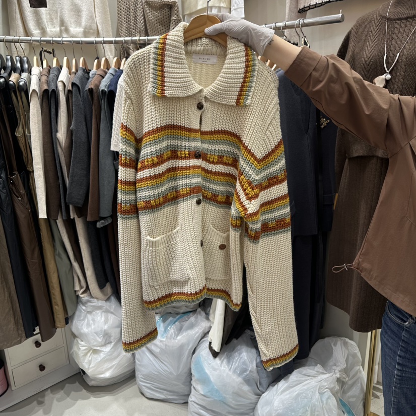 BIKINI韓國代購㊣女士新品時尚真品休閑人氣25秋冬職業毛衣BIKINI毛衣圖色1