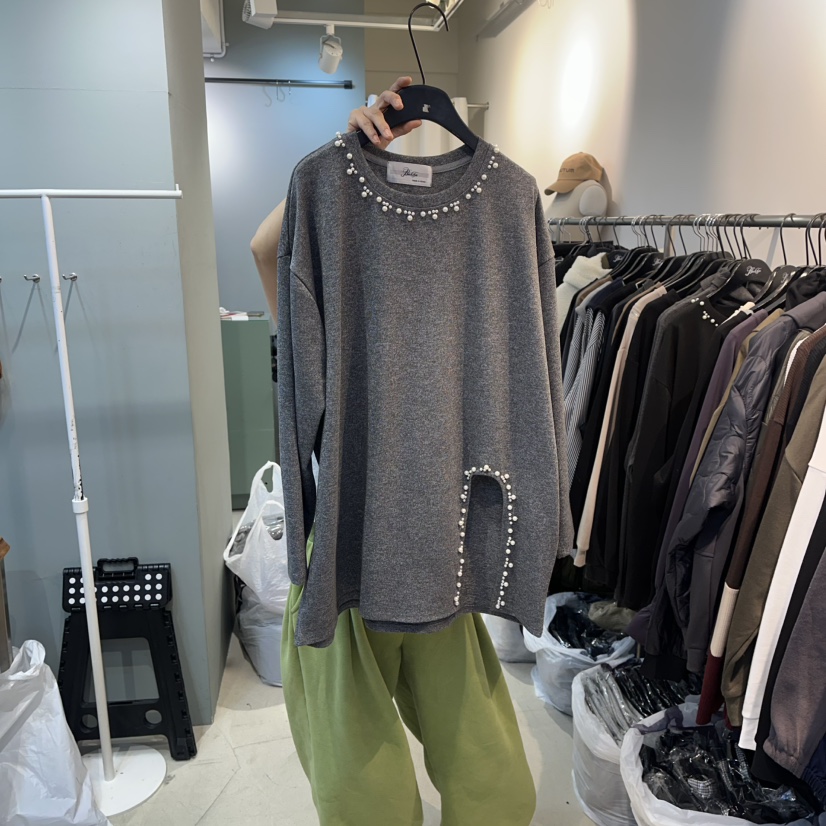 BAKHA-衣服東大門㊣實拍女士新款職業人氣真品25秋冬長袖T恤BAKHA長袖T恤圖色2