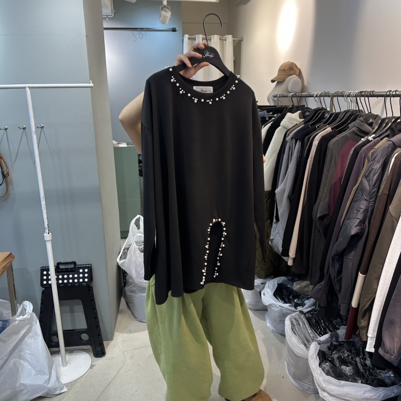 BAKHA-衣服東大門㊣實拍女士新款職業人氣真品25秋冬長袖T恤BAKHA長袖T恤圖色3