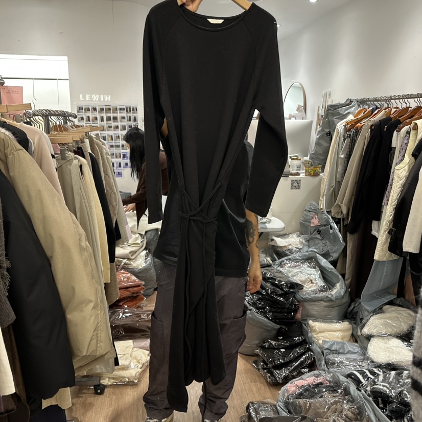 LEWIN東大門㊣代購女裝新款推薦熱賣休閑時尚真品連衣裙含腰繩LEWIN連衣裙圖色2