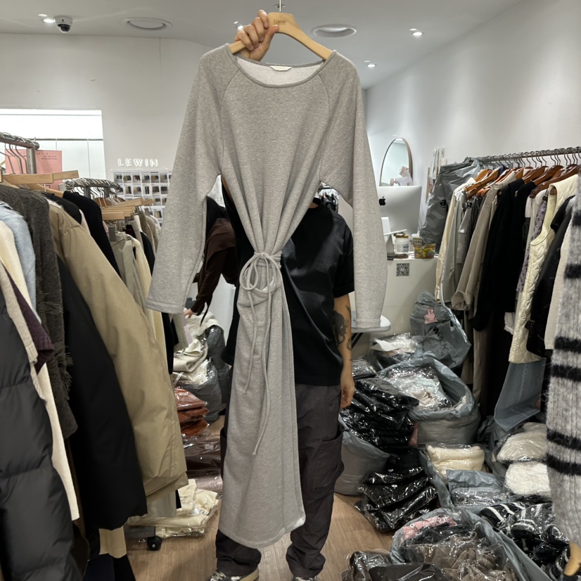 LEWIN東大門㊣代購女裝新款推薦熱賣休閑時尚真品連衣裙含腰繩LEWIN連衣裙圖色3