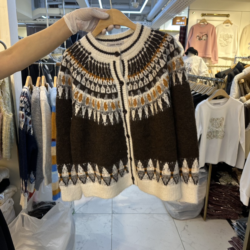 COCO HOLIC東大門㊣代購女士新品真品休閑職業時尚毛衣開衫COCO HOLIC毛衣圖色2