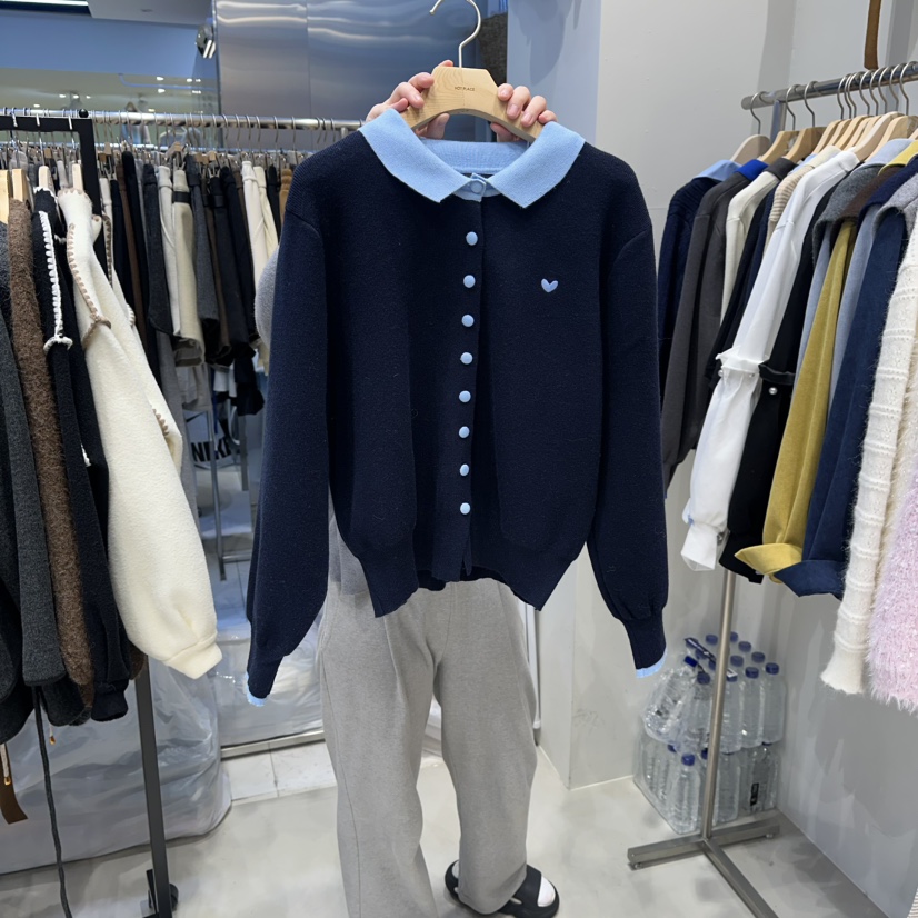 HOT PLACE東大門㊣實拍女士新品真品休閑推薦熱賣針織衫開衫HOT PLACE_ISSUE/DREAM GIRIS針織衫圖色2