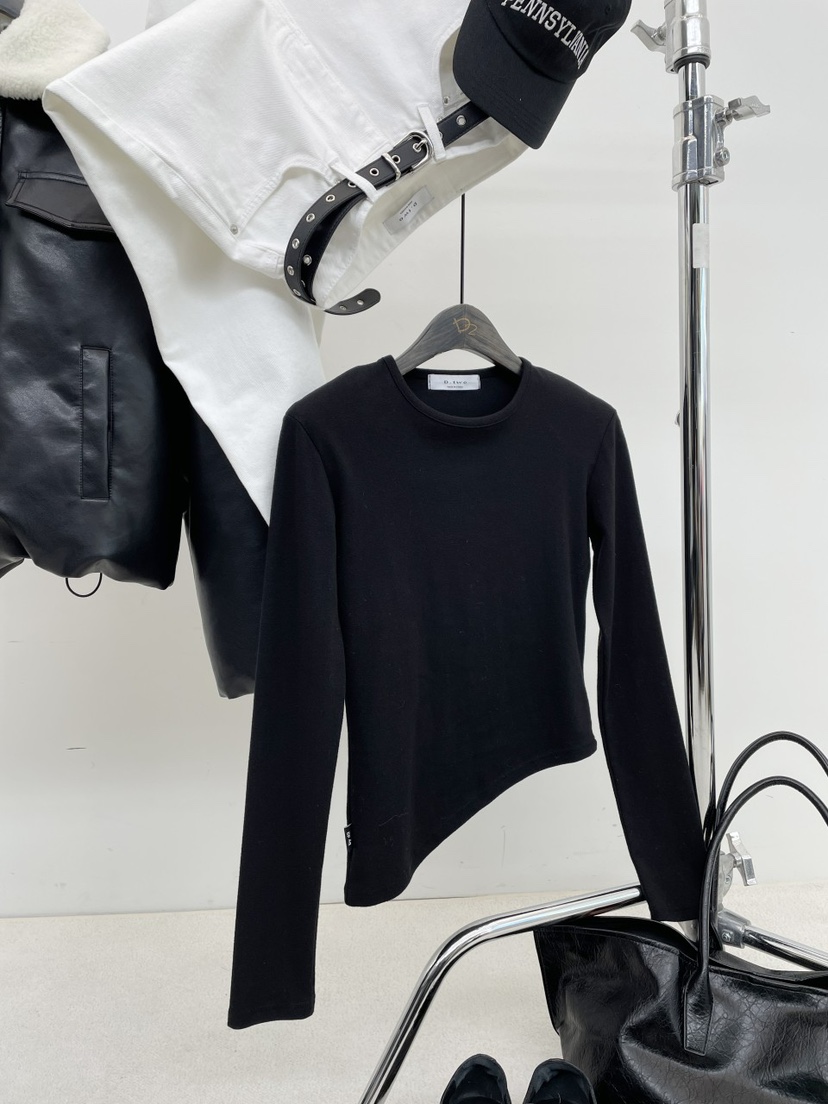 A2/D2東大門㊣代購女裝新款25秋冬推薦人氣休閑真品長袖T恤A2/D2長袖T恤圖色2