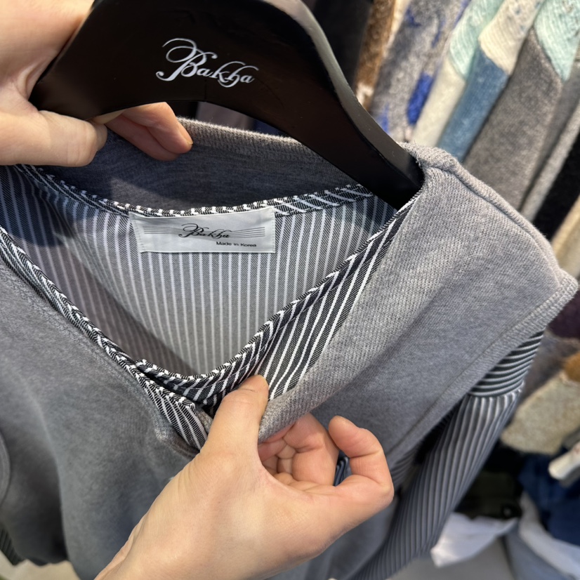 BAKHA-衣服東大門㊣代購女士新品職業休閑襯衫蕾絲衫假兩件BAKHA襯衫/蕾絲衫