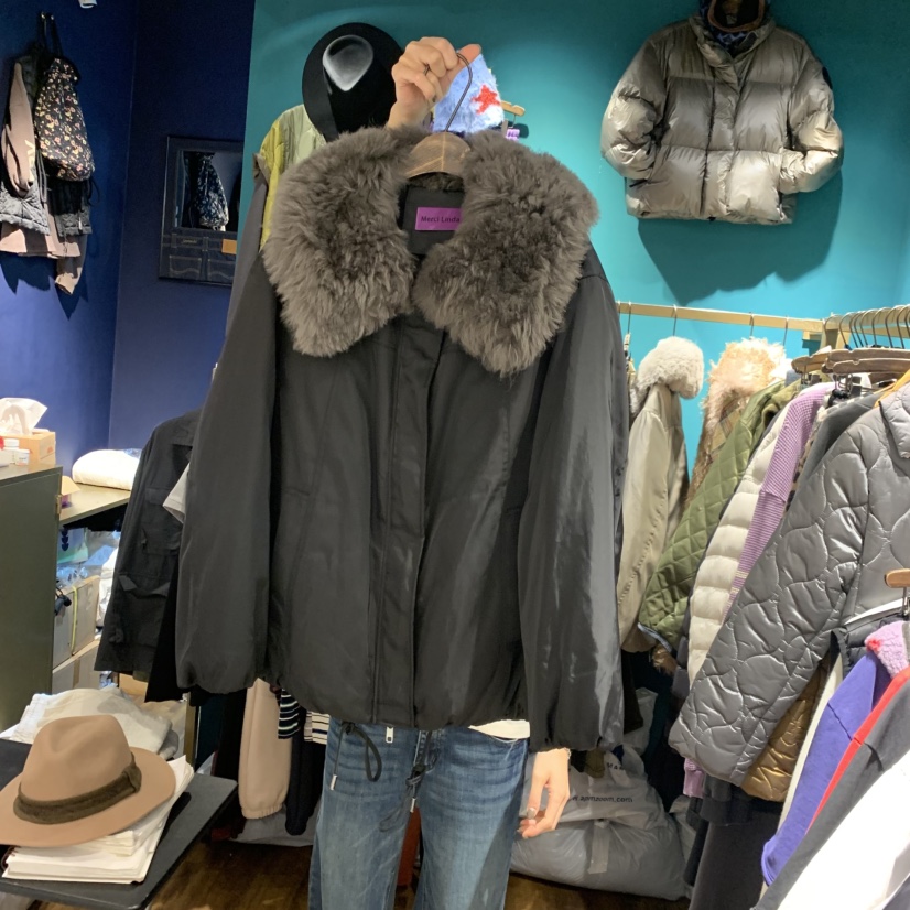 MERCI LINDA東大門㊣實拍女士新品職業休閑25秋冬夾克貂皮MERCI LINDA夾克圖色2