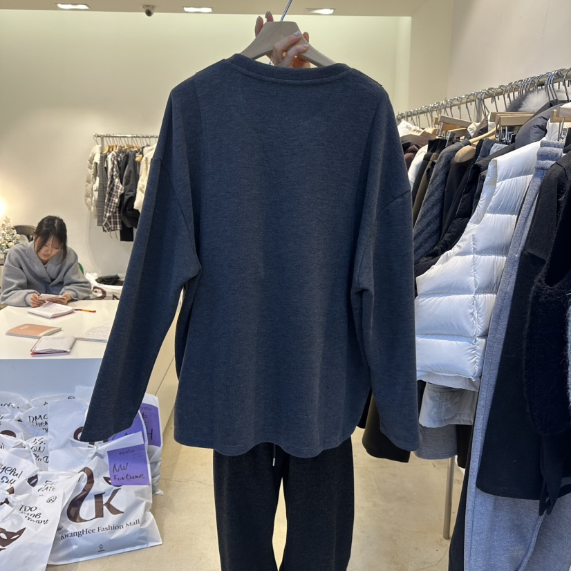 EYEFUL-Q東大門㊣代購女裝新款熱賣25秋冬真品人氣長袖T恤eyeful長袖T恤