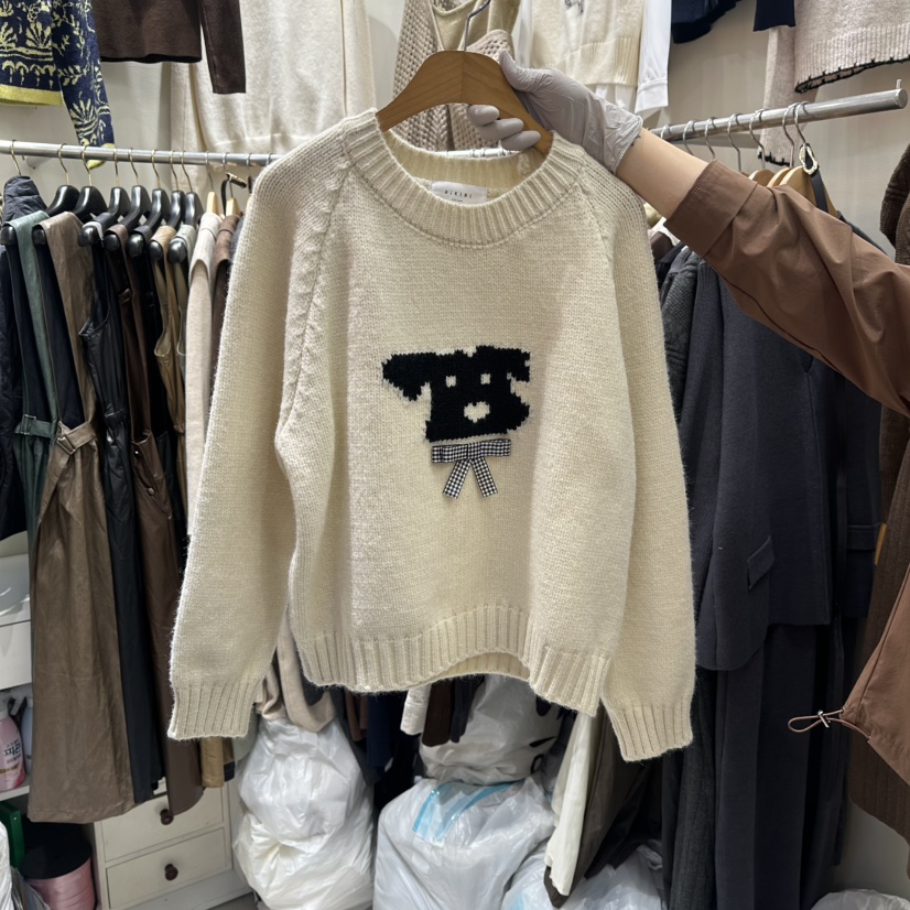 BIKINI韓國直郵㊣女裝新款人氣25秋冬熱賣時尚推薦職業毛衣BIKINI毛衣圖色2