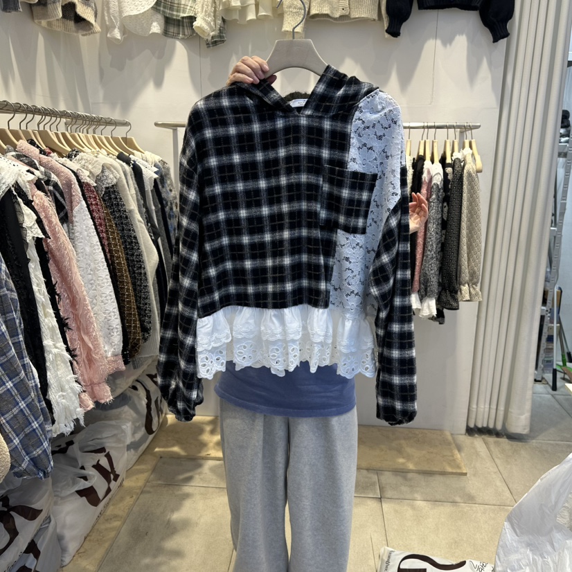 LADYBUG+ADORABLE東大門㊣代購女士新款休閑25秋冬職業衛衣LADYBUG/Adorable衛衣圖色2黑色