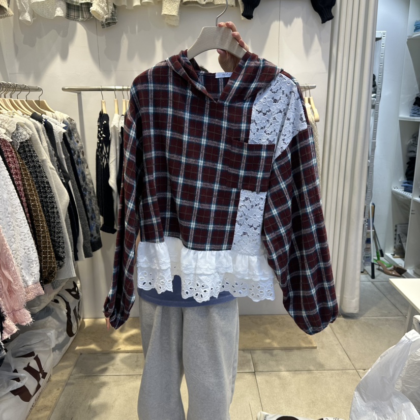 LADYBUG+ADORABLE東大門㊣代購女士新款休閑25秋冬職業衛衣LADYBUG/Adorable衛衣圖色3棕色