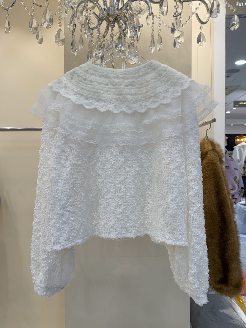 81 MARKET-L韓國直郵㊣女士新款真品職業休閑時尚襯衫蕾絲衫81 MARKET-L襯衫/蕾絲衫