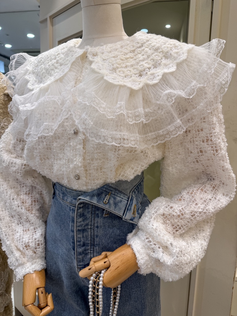 81 MARKET-L韓國直郵㊣女士新款真品職業休閑時尚襯衫蕾絲衫81 MARKET-L襯衫/蕾絲衫