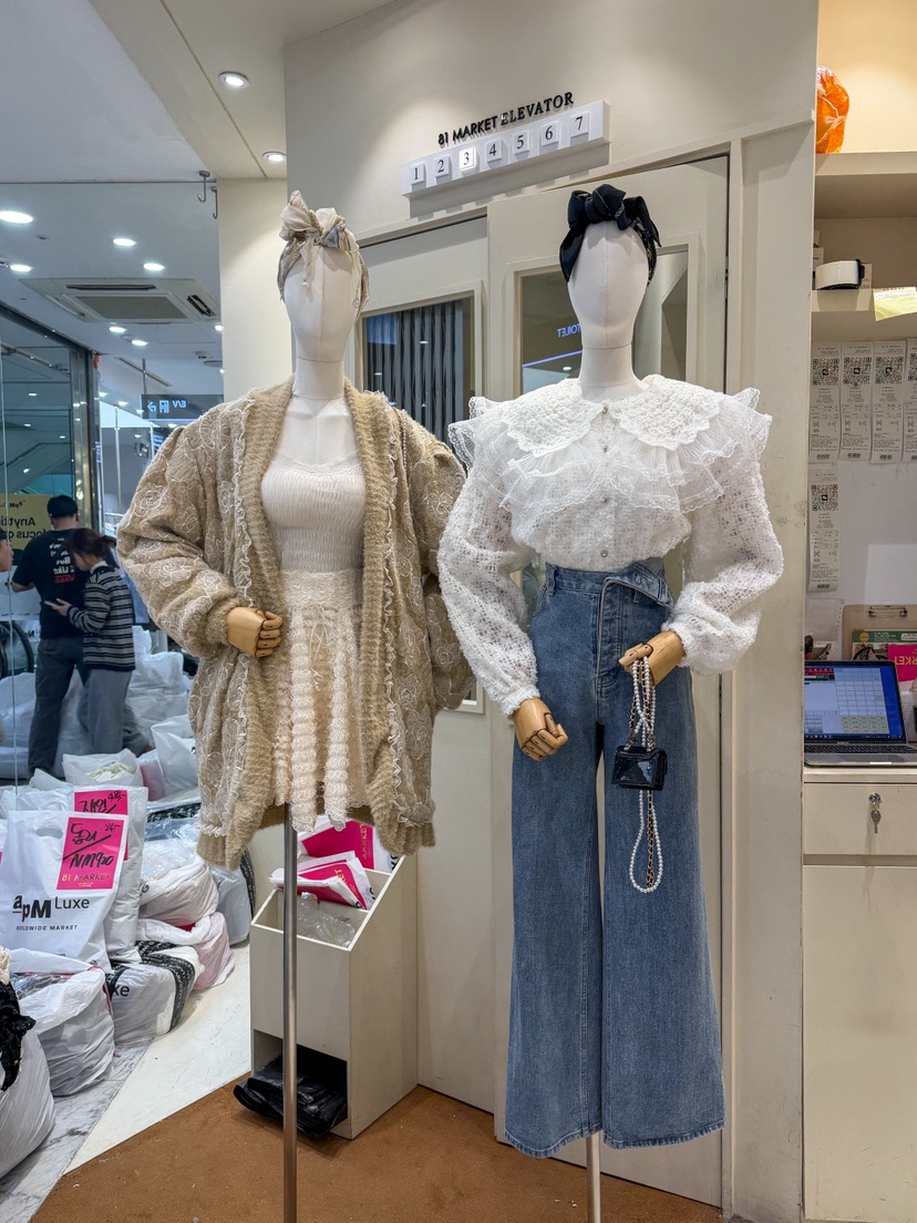 81 MARKET-L韓國直郵㊣女士新款真品職業休閑時尚襯衫蕾絲衫81 MARKET-L襯衫/蕾絲衫