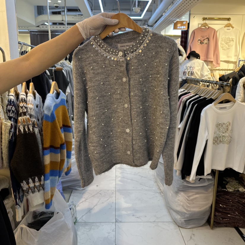 COCO HOLIC東大門㊣直郵女士新品25秋冬真品人氣毛衣羊毛衫COCO HOLIC毛衣圖色1