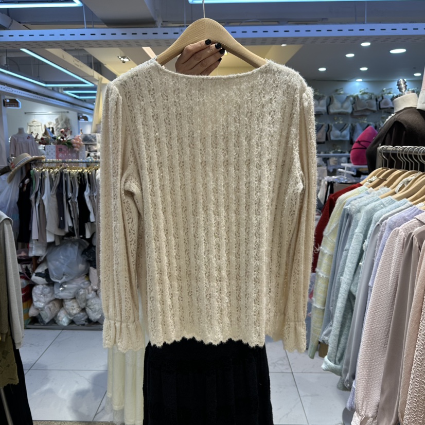 BELITA韓國代購㊣女裝新品25秋冬休閑職業推薦人氣襯衫蕾絲衫BELITA襯衫/蕾絲衫