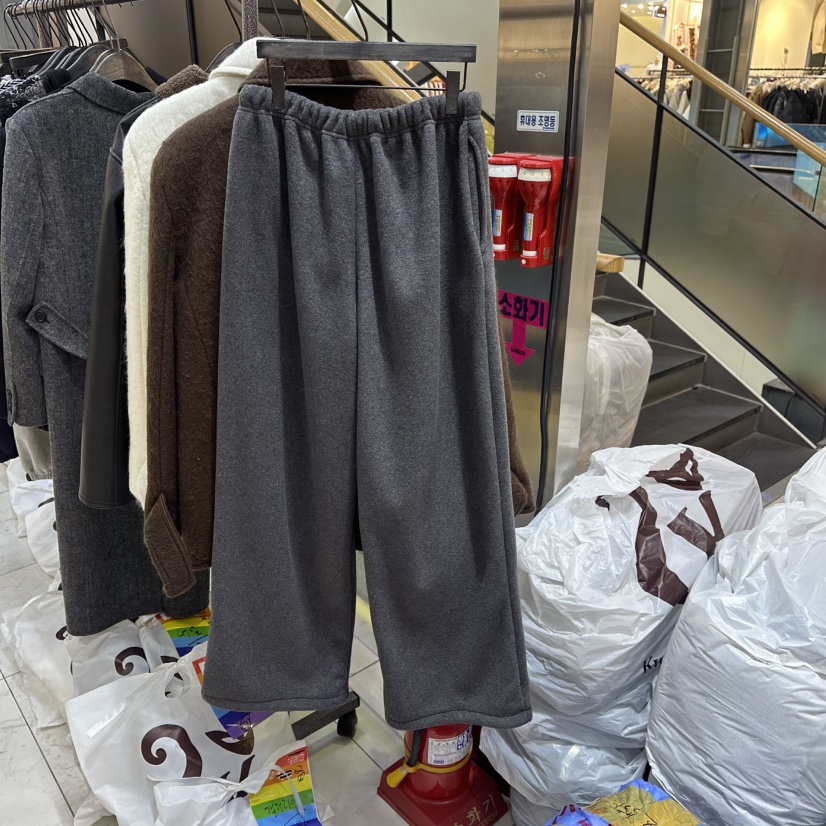 A2/D2韓國直郵㊣女士新品休閑25秋冬職業時尚休閑褲抓絨雙面A2/D2休閑褲