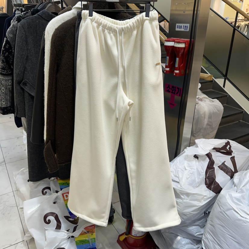 A2/D2韓國直郵㊣女士新品休閑25秋冬職業時尚休閑褲抓絨雙面A2/D2休閑褲圖色1