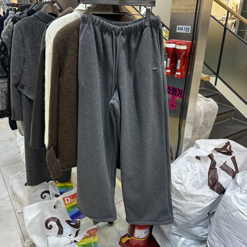 A2/D2韓國直郵㊣女士新品休閑25秋冬職業時尚休閑褲抓絨雙面A2/D2休閑褲圖色2